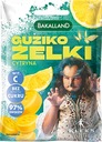 Bakalland Batony zbożowe śniadaniowe i Guziko żelki owocowe mix 15szt KLEKS Marka Bakalland