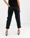 Dámske čierne tehotenské nohavice defekt 36 Značka Asos Design