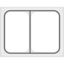 Форма для сварочного аппарата BOKAMA, двухсекционная, 227х178мм.