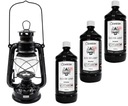 НАБОР МАСЛЯНОЙ ЛАМПЫ С ФИТИЛЕМ + 3x МАСЛА 1 Л ЧЕРНЫЙ