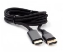 Кабель DisplayPort male to HDMI male DP HDMI FHD 1.8M BLACK