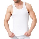 ФУТБОЛКА МУЖСКАЯ ИЗ 100% ХЛОПКА В РЕБРИКУ XL БЕЛАЯ