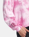 Mikina s kapucňou RVCA Thug Rose Cropped - Rose Pink Značka RVCA