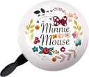 Велосипедный звонок SEVEN Retro Minnie Flowers Белый