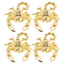 4 SZT. KREATYWNE STICKERS 3D SKORPIONA NA CAR METAL EMBLEMS NA EXTERIOR  photo 5