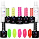 5 гибридных лаков NEON MaluLac BASE TOP CLEANER