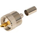 WTYK DO CB RADIA UHF UC1 RG59 Z TULEJKĄ NAKRĘCANY