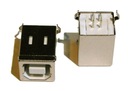 Розетка USB тип B для печати, белая, вертикальная, 2 шт.