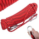 СТАТИЧЕСКАЯ ВЕРЕВКА ДЛИНОЙ 20 М МОЩНАЯ ВЕРЕВКА ДЛЯ ЛАЗАНИЯ С КАРАБИНОМ 12 ММ