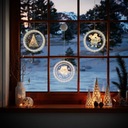 Vianočná dekorácia SANTA CLAUS farba transparent Výška produktu 1 cm