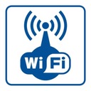 Наклейка со знаком здоровья и безопасности зоны Wi-Fi 10,5x10,5