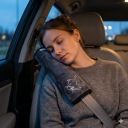 Подушка для подорожей, туристична, для сну дитини, на ремінь безпеки автомобіля
