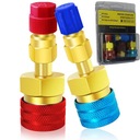 Разъемы для кондиционера Переходник R1234YF на R134A Быстрый разъем, высокий набор из 2 шт.