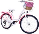 Городской велосипед для девочек 24 LAURA, 6 скоростей SHIMANO