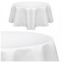 КРУГЛЫЙ БЕЛЫЙ СТОЙКИЙ К ПЯТНАМ ТАБЛЕТКА ДИАМ. 160 см