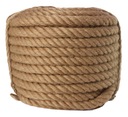 Джутовая веревка, витой трехпрядный парусный шнур натурального коричневого цвета, 22 мм, 20 м