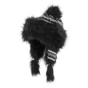 W211G ТЕПЛАЯ ЗИМНЯЯ ШАПКА МОНГОЛЬСКАЯ БАЙКА ЧЕРНАЯ