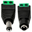 Набор разъемов постоянного тока, штекер постоянного тока 2,1 x 5,5 мм ДЛЯ светодиодов