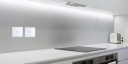 СЕНСОРНЫЙ СВЕТОДИОДНЫЙ ВЫКЛЮЧАТЕЛЬ С ОДНЫМ СТЕКЛОМ БЕЛЫЙ CAN WIFI TUYA