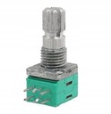POTENCJOMETR LINIOWY JEDNOOBROTOWY 2x5k 6PIN STEREO RK097G