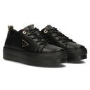 Женская кожаная обувь Черные спортивные кроссовки FILIPPO на шнуровке 40