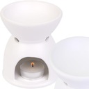 KOMINEK CERAMICZNY DO OLEJKÓW WOSKÓW ZAPACH BIAŁY