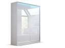 ШКАФ LUNA 180 x 250 LACOBEL LUX - БЕЛЫЙ