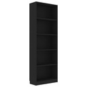 vidaXL полка 24 см x 175 см x 60 см черный