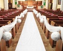 БЕЛЫЙ КОВЕР 25 МЕТРОВ для свадебного украшения церкви, свадебного приема