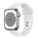Apple Watch Series 8 GPS + сотовая связь, 45 мм, серебристый, St