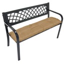 Vankúš na lavicu záhradná hojdačka nábytok z paliet, 120x38 cm béžový Kód výrobcu Poduszka na ławkę ogrodową huśtawkę