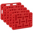 Панели доставки для свиней - 5 шт. - 77 x 47 см - красный