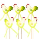 KOGUT KURA NA PATYKU PIKU PATYCZKU WIELKANOC OZDOBA JAJA