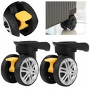 2X ПОВОРОТНЫЕ КОЛЕСА ДЛЯ РЕМОНТ ЧАСТИ ЧЕМОДАНА БАГАЖА