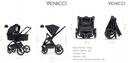 VENICCI TINUM 3w1 wózek + Cybex ATON 5 Black SE Szerokość produktu po złożeniu 58 cm