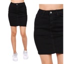 P116 ЧЕРНАЯ МИНИ-ЮБКА 38 М КЛАССИЧЕСКАЯ КОРОТКАЯ ДЖИНСОВАЯ ЮБКА