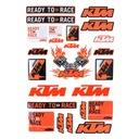 НАКЛЕЙКИ НА МОТОЦИКЛ МОТОЦИКЛ KTM SX EXC DUKE