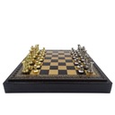 Эксклюзивные латунные шахматные фигуры Italfama 28х28 см.