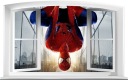 НАСТЕННЫЕ НАКЛЕЙКИ Окно 3D ЧЕЛОВЕК-ПАУК 2