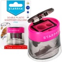 ДВОЙНАЯ ТОЧИЛКА STARPAK С РОЗОВЫМ КОНТЕЙНЕРОМ