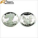 Americká jednodolárová minca s hmotnosťou 1 uncí striebra 20 Druh zapnutia Pin