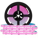 МОЩНАЯ светодиодная лента COB 1 МЕТР 12 В НЕОН РОЗОВАЯ ЛИНИЯ