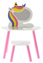 TOALETKA DLA DZIEWCZYNKI JEDNOROŻEC + KRZESEŁKO