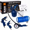 НАБОР КРАСКИ 5 ШТ. ШЛАНГОВЫЙ ПИСТОЛЕТ ЧЕРНЫЙ