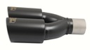 Насадка выхлопа, насадка глушителя ULTER двойной черный 2x 80 мм NBL2-08-1