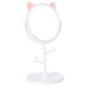 ЗЕРКАЛО ДЛЯ МАКИЯЖА, БЕЛАЯ КОШКА, КОТЕНЬЯ УШИ