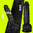Реалистичный черный пенис, инструмент для мастурбации большого члена