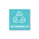 Наклейка для переработки ПРОСРОЧЕННЫЕ ЛЕКАРСТВА 20см