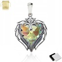 СЕРЕБРЯНЫЙ КУЛОН СЕРДЦЕ КРИСТАЛЛ 925 ПОДАРОК