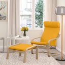 IKEA POANG Podnožka dub moridlo Skiftebo žltá Hĺbka nábytku 54 cm